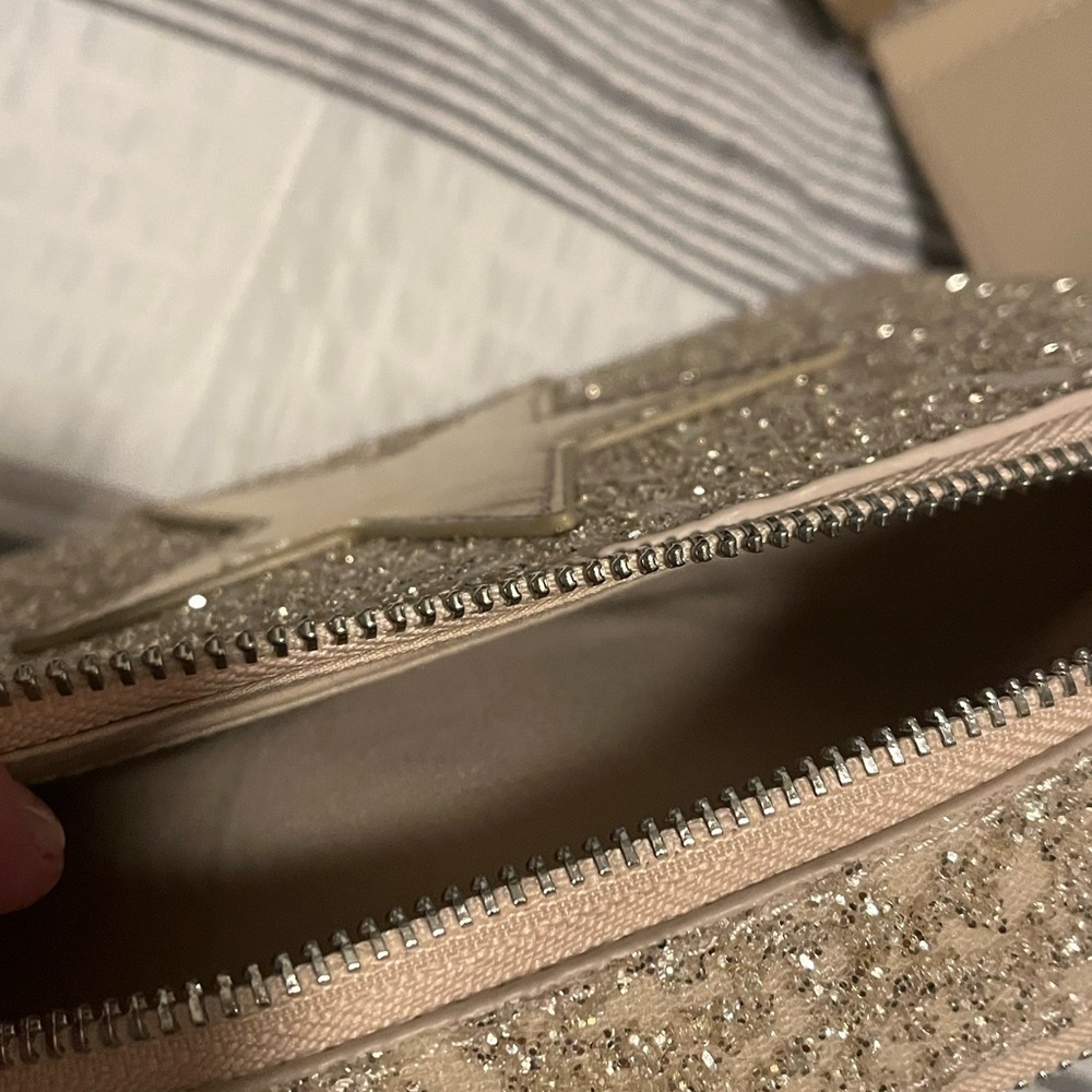 EUC* Gold Glitter Vintage Havana Crossbody Purse - Picture 6 of 9